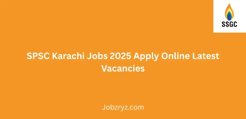 SPSC Karachi Jobs 2025 Apply Online Latest Vacancies